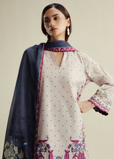 3-PC Unstitched Digital Printed Chiffon Coco By Zara Shahjahan | MUSE-2A